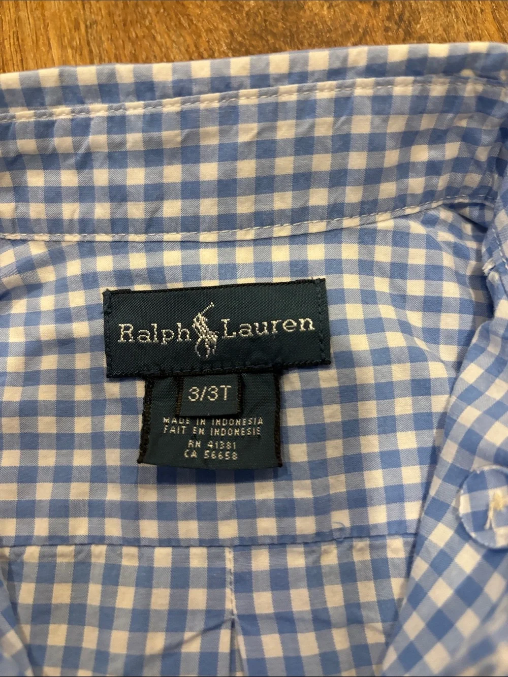Lot of 4  Ralph Lauren Gingham Plaid Shirts Boys 3/3T  EUC